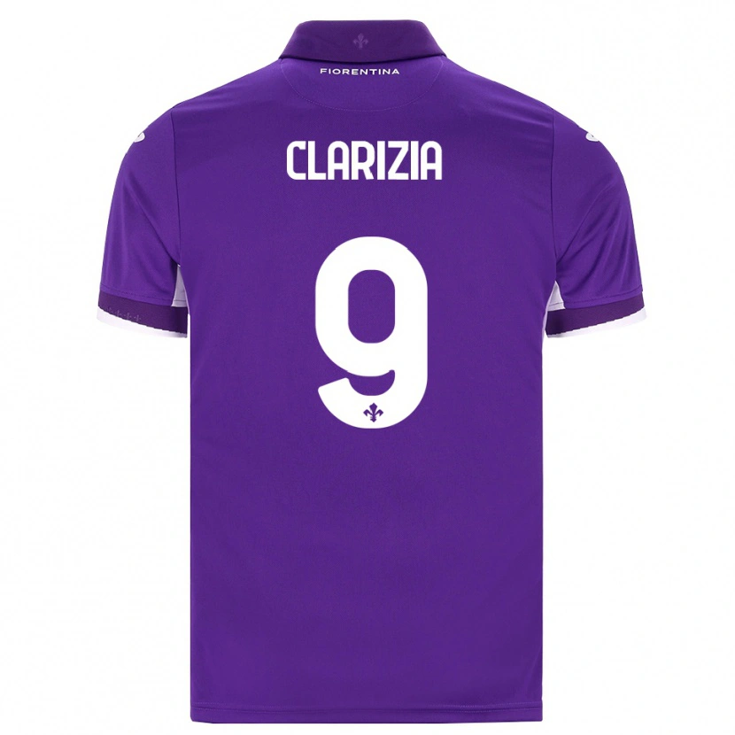 Danxen Dames Leonardo Clarizia #9 Paars Wit Roze Thuisshirt Thuistenue 2026/27 T-Shirt