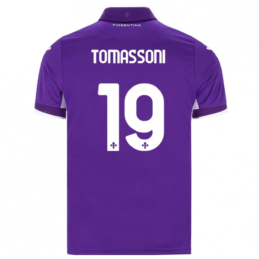 Danxen Dames Emma Tomassoni #19 Paars Wit Roze Thuisshirt Thuistenue 2026/27 T-Shirt
