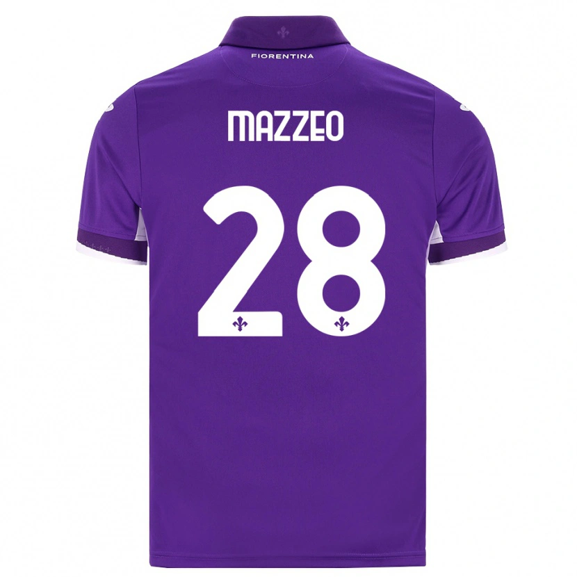 Danxen Dames Brando Mazzeo #28 Paars Wit Roze Thuisshirt Thuistenue 2026/27 T-Shirt