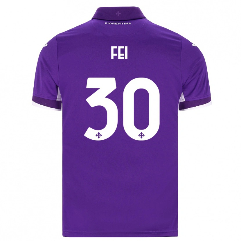 Danxen Dames Gianmaria Fei #30 Paars Wit Roze Thuisshirt Thuistenue 2026/27 T-Shirt