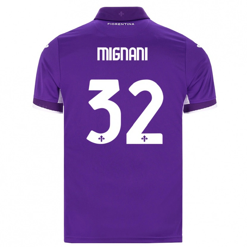 Danxen Dames Carlo Mignani #32 Paars Wit Roze Thuisshirt Thuistenue 2026/27 T-Shirt