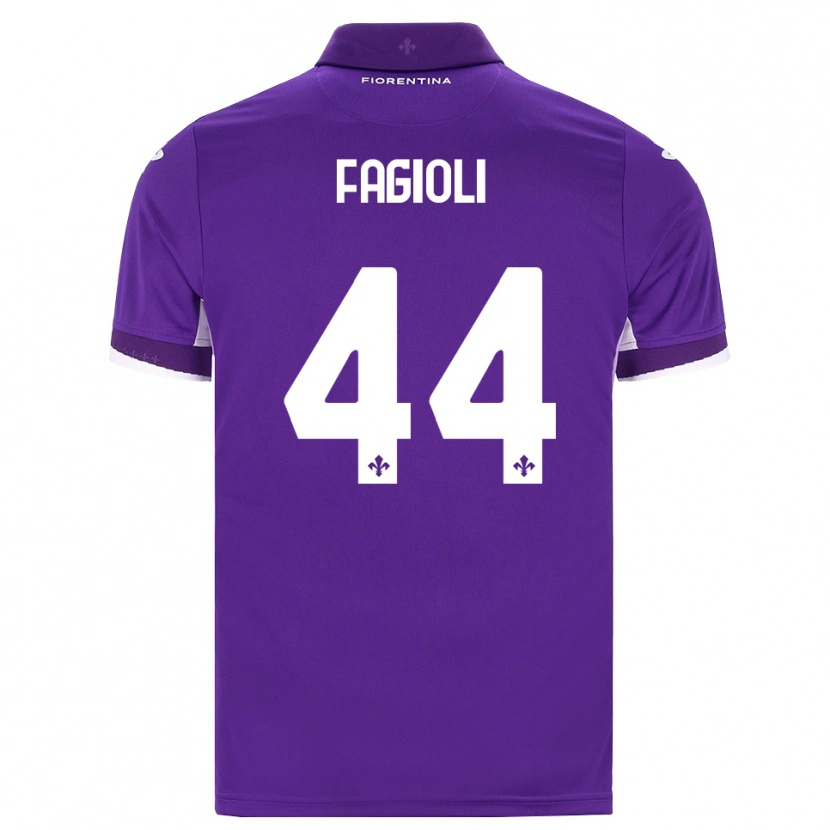 Danxen Dames Nicolò Fagioli #44 Paars Wit Roze Thuisshirt Thuistenue 2026/27 T-Shirt