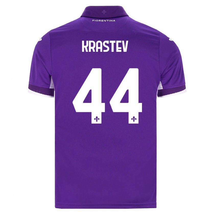 Danxen Dames Dimo Krastev #44 Paars Wit Roze Thuisshirt Thuistenue 2026/27 T-Shirt