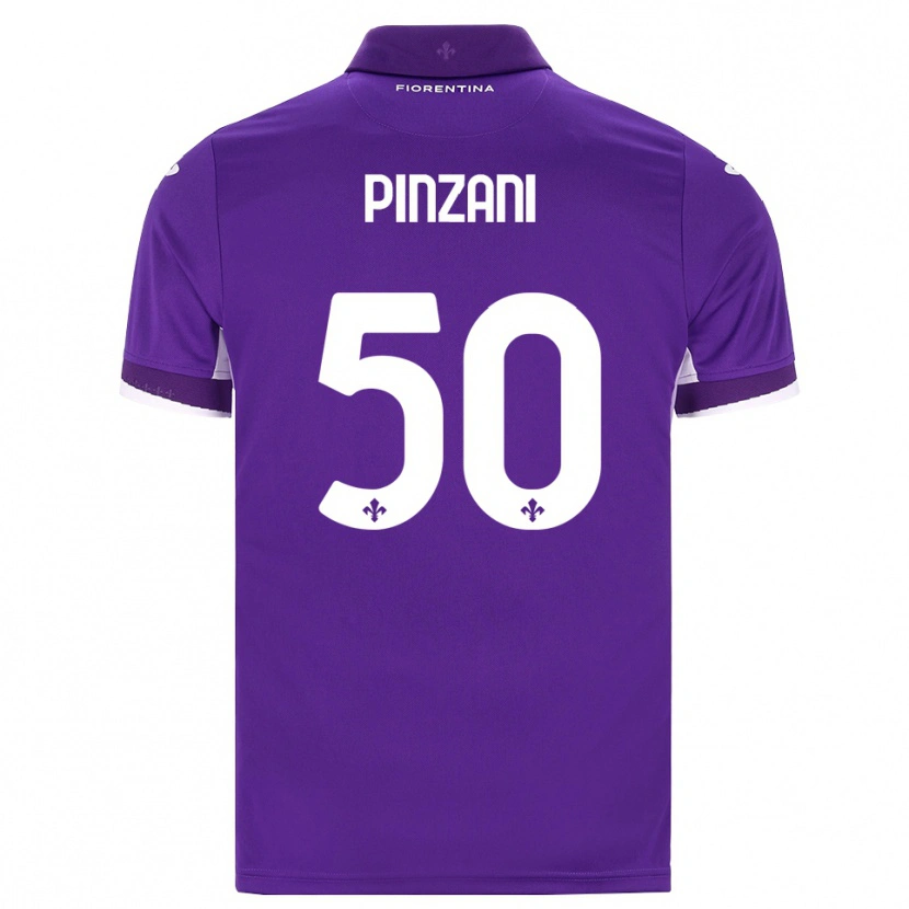 Danxen Dames Lorenzo Pinzani #50 Paars Wit Roze Thuisshirt Thuistenue 2026/27 T-Shirt