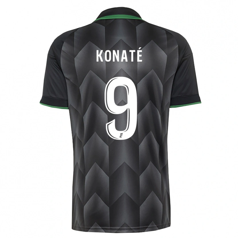 Danxen Dames Seybou Konaté #9 Wit Zwart Groen Uitshirt Uittenue 2026/27 T-Shirt