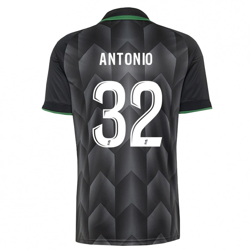Danxen Dames Kyllian Antonio #32 Wit Zwart Groen Uitshirt Uittenue 2026/27 T-Shirt