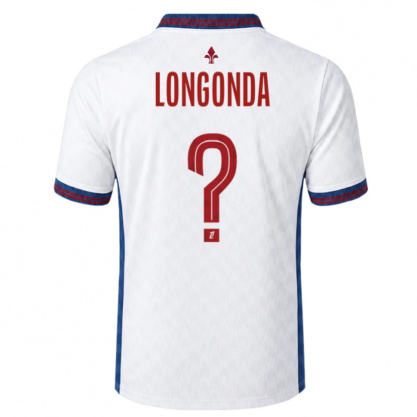 Danxen Dames Jean-Pierre Longonda #0 Rood Wit Blauw Uitshirt Uittenue 2026/27 T-Shirt