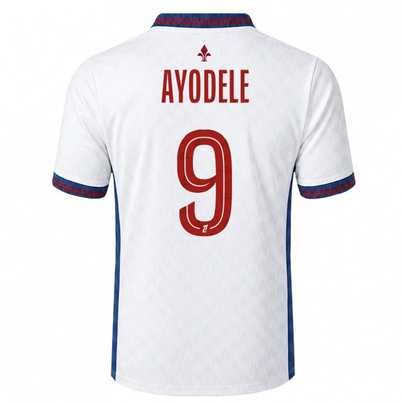 Danxen Dames Adeshina Ayodele #9 Rood Wit Blauw Uitshirt Uittenue 2026/27 T-Shirt