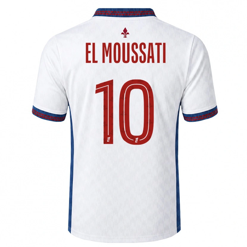 Danxen Dames Redouane El Moussati #10 Rood Wit Blauw Uitshirt Uittenue 2026/27 T-Shirt