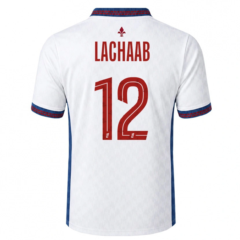 Danxen Dames Younes Lachaab #12 Rood Wit Blauw Uitshirt Uittenue 2026/27 T-Shirt