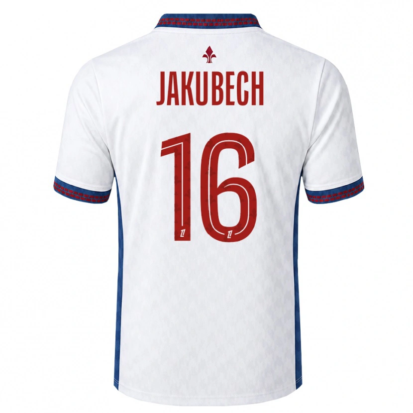 Danxen Dames Adam Jakubech #16 Rood Wit Blauw Uitshirt Uittenue 2026/27 T-Shirt
