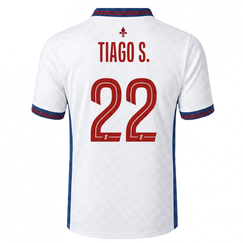 Danxen Dames Tiago Santos #22 Rood Wit Blauw Uitshirt Uittenue 2026/27 T-Shirt