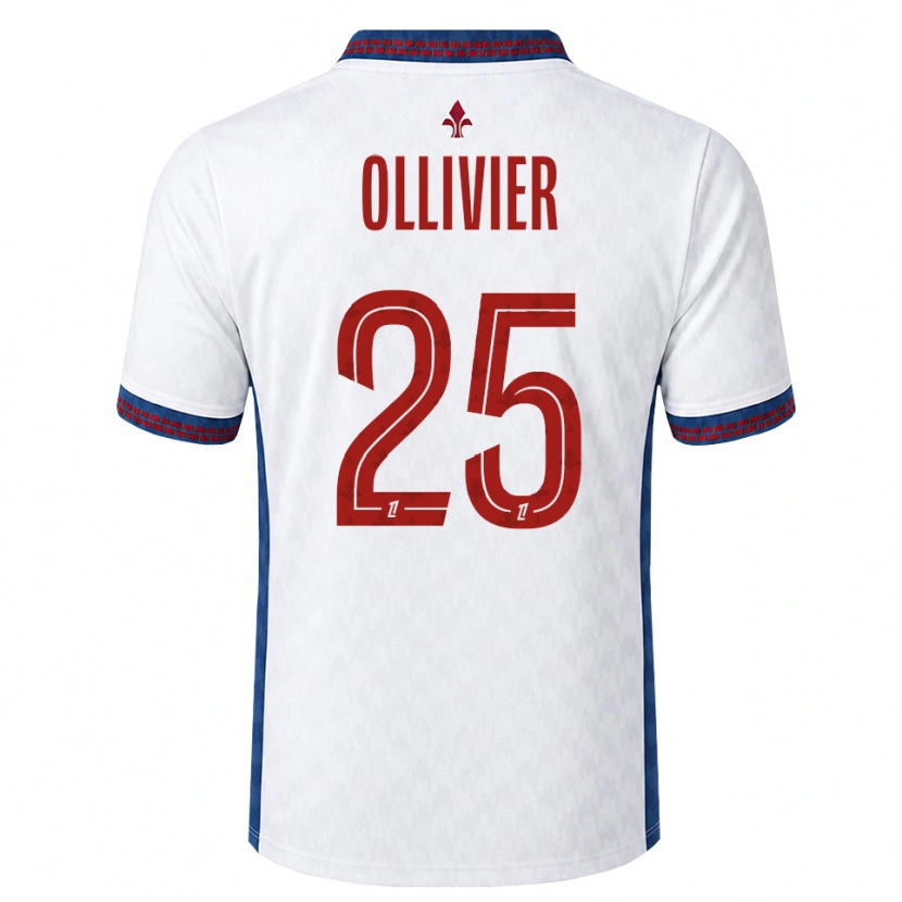 Danxen Dames Agathe Ollivier #25 Rood Wit Blauw Uitshirt Uittenue 2026/27 T-Shirt
