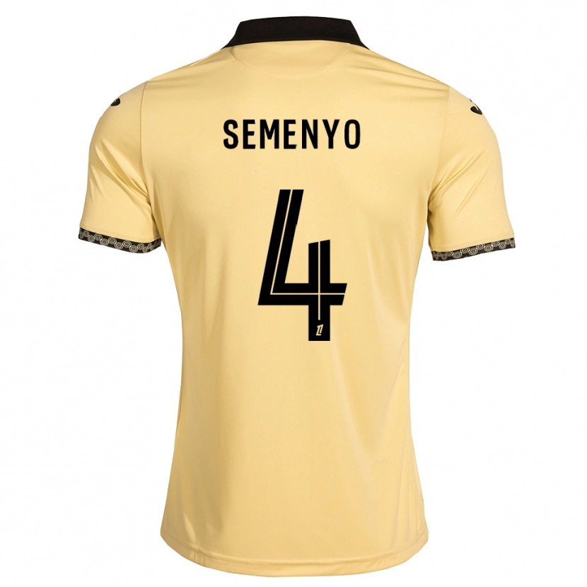 Danxen Dames Jai Semenyo #4 Navajo Wit Zwart Uitshirt Uittenue 2026/27 T-Shirt