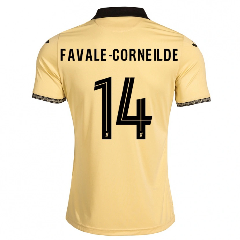 Danxen Dames Gianni Favale-Corneilde #14 Navajo Wit Zwart Uitshirt Uittenue 2026/27 T-Shirt