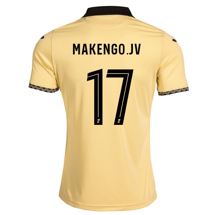 Danxen Dames Jean-Victor Makengo #17 Navajo Wit Zwart Uitshirt Uittenue 2026/27 T-Shirt