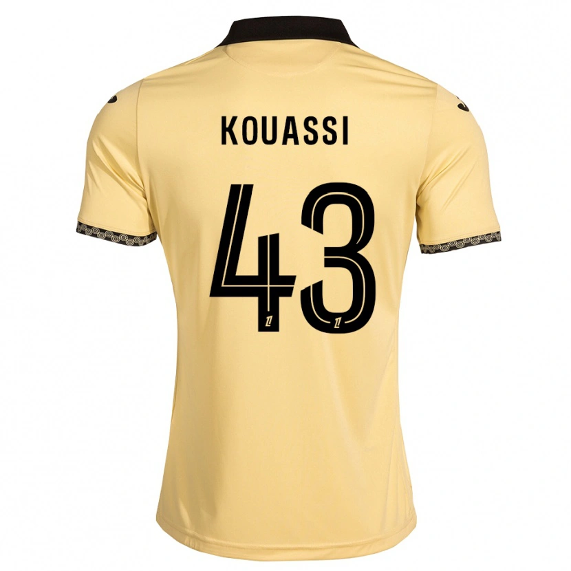 Danxen Dames Arsène Kouassi #43 Navajo Wit Zwart Uitshirt Uittenue 2026/27 T-Shirt