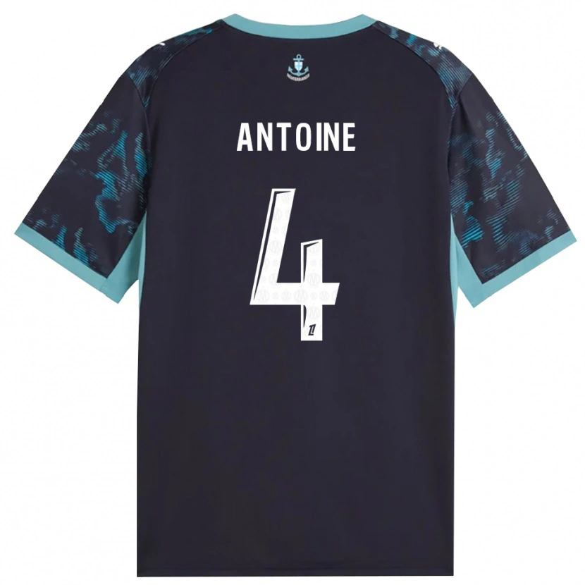 Danxen Dames Maud Antoine #4 Licht Turkoois Wit Zwart Uitshirt Uittenue 2026/27 T-Shirt