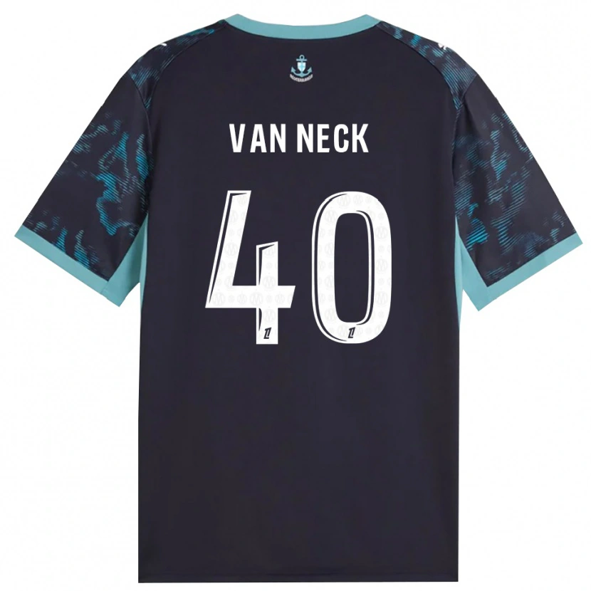 Danxen Dames Jelle Van Neck #40 Licht Turkoois Wit Zwart Uitshirt Uittenue 2026/27 T-Shirt