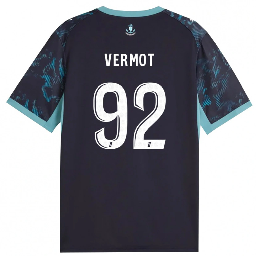 Danxen Dames Théo Vermot #92 Licht Turkoois Wit Zwart Uitshirt Uittenue 2026/27 T-Shirt