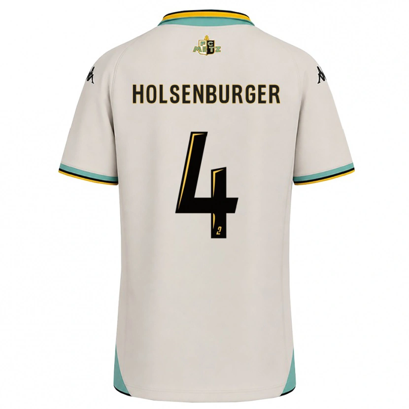 Danxen Dames Ruben Holsenburger #4 Bloemenwit Zwart Uitshirt Uittenue 2026/27 T-Shirt