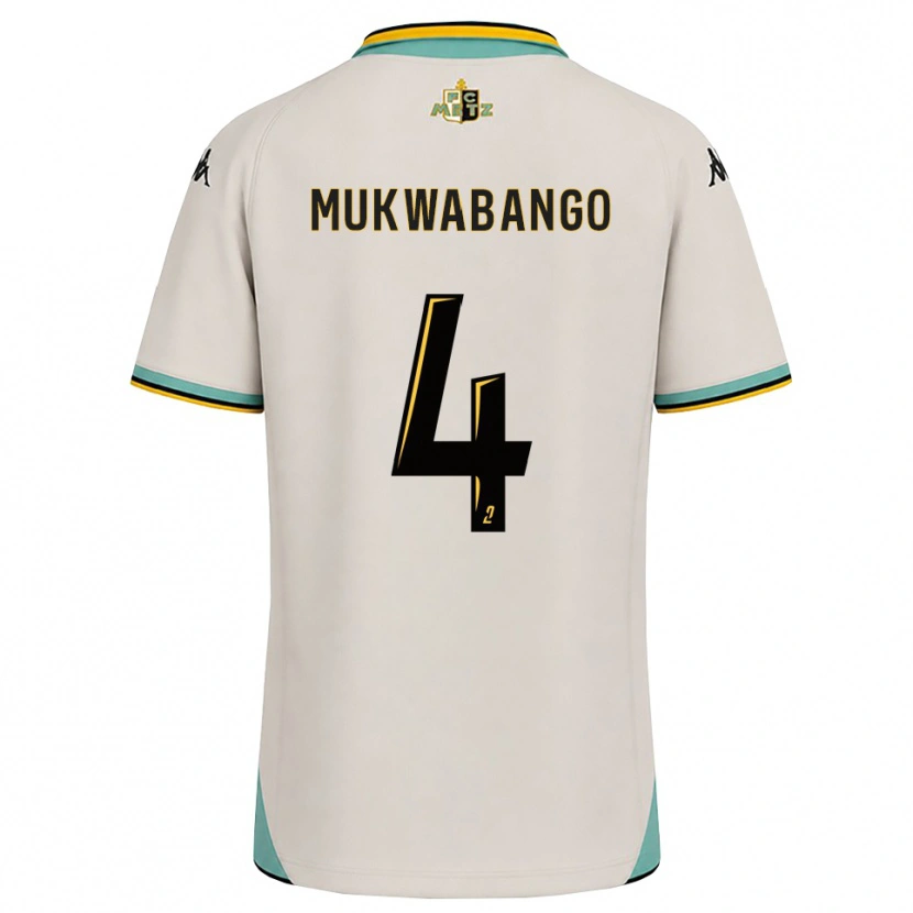 Danxen Dames Bénit Mukwabango #4 Bloemenwit Zwart Uitshirt Uittenue 2026/27 T-Shirt
