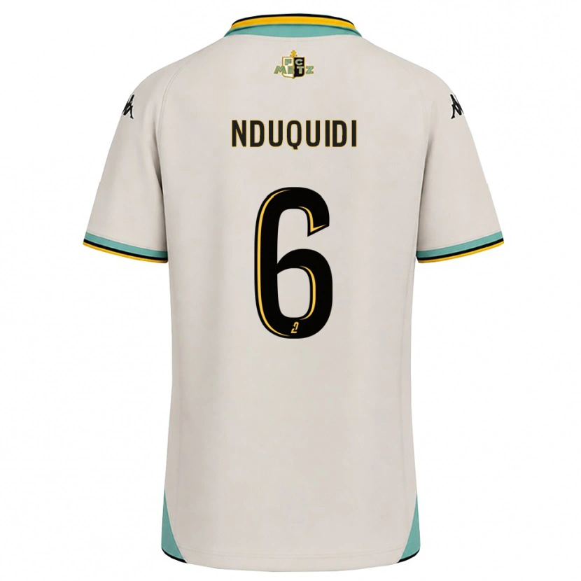Danxen Dames Joseph Nduquidi #6 Bloemenwit Zwart Uitshirt Uittenue 2026/27 T-Shirt
