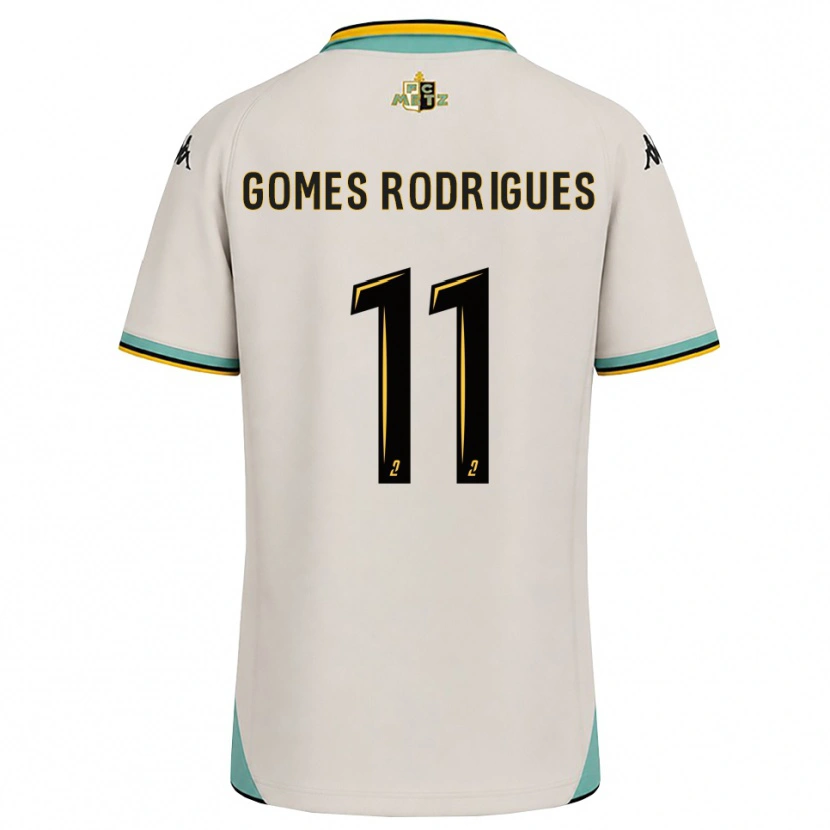Danxen Dames Jess Gomes Rodrigues #11 Bloemenwit Zwart Uitshirt Uittenue 2026/27 T-Shirt