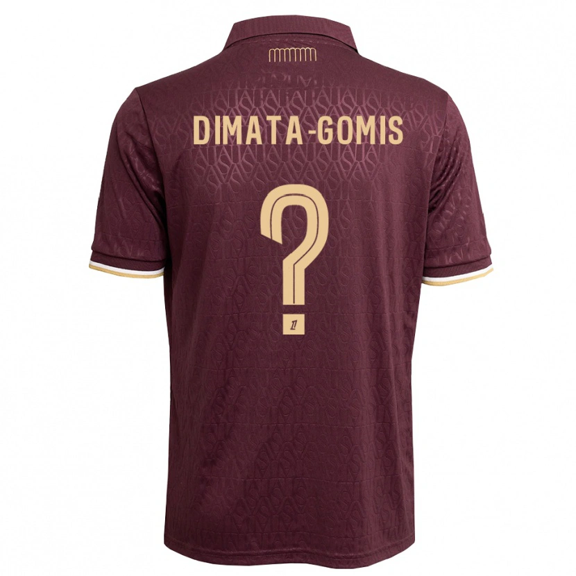 Danxen Dames Kamron Dimata-Gomis #0 Maroon Zandbruin Uitshirt Uittenue 2026/27 T-Shirt
