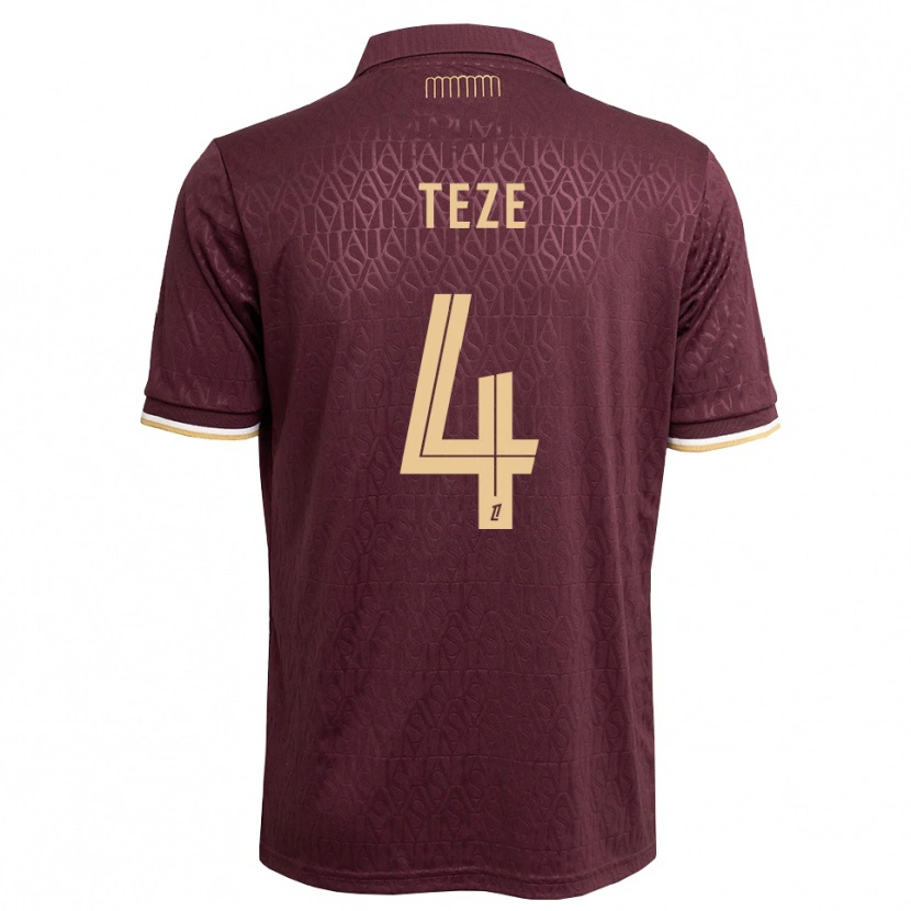 Danxen Dames Jordan Teze #4 Maroon Zandbruin Uitshirt Uittenue 2026/27 T-Shirt