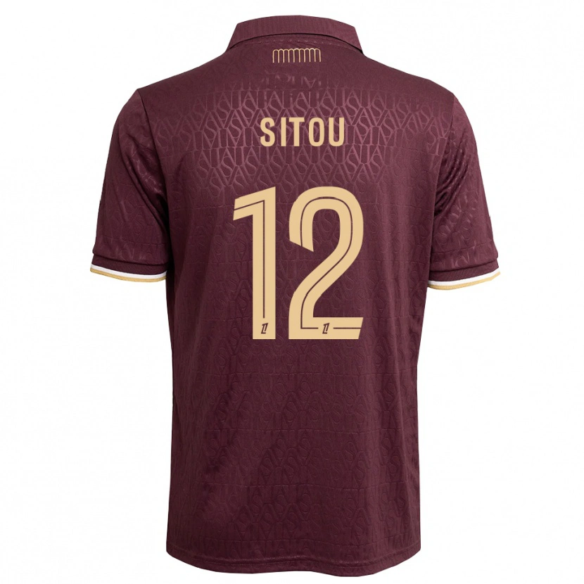 Danxen Dames Kévin Sitou #12 Maroon Zandbruin Uitshirt Uittenue 2026/27 T-Shirt