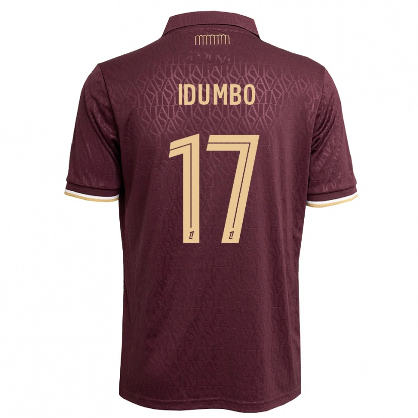 Danxen Dames Stanis Idumbo #17 Maroon Zandbruin Uitshirt Uittenue 2026/27 T-Shirt