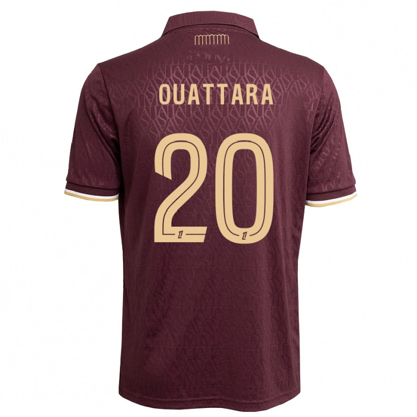 Danxen Dames Kassoum Ouattara #20 Maroon Zandbruin Uitshirt Uittenue 2026/27 T-Shirt