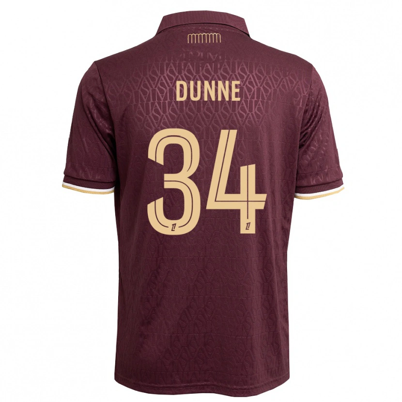 Danxen Dames David Dunne #34 Maroon Zandbruin Uitshirt Uittenue 2026/27 T-Shirt