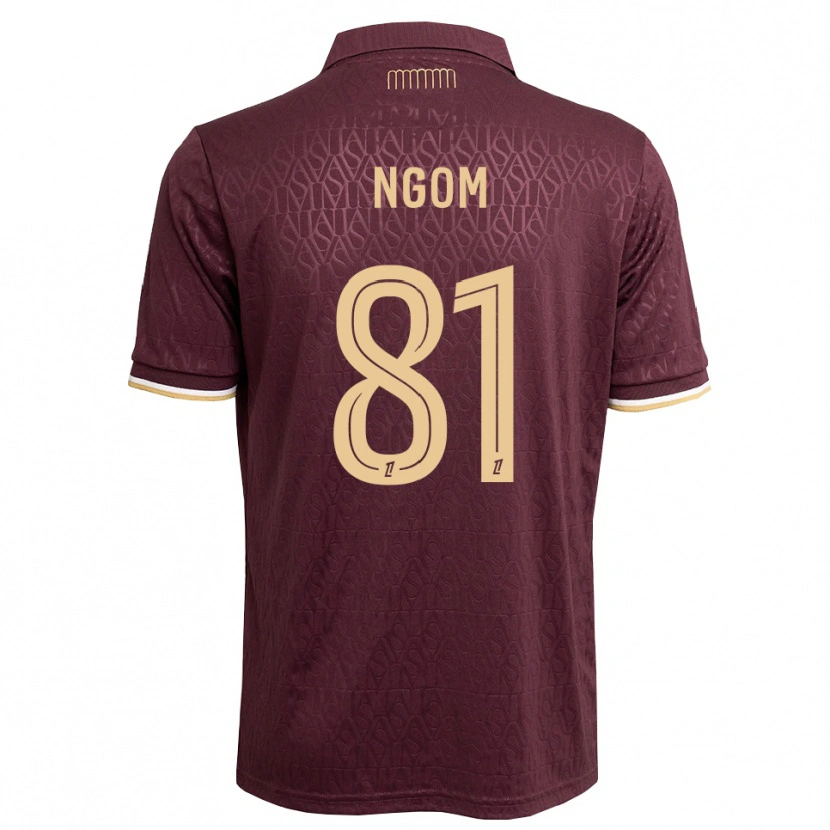 Danxen Dames Libasse Ngom #81 Maroon Zandbruin Uitshirt Uittenue 2026/27 T-Shirt