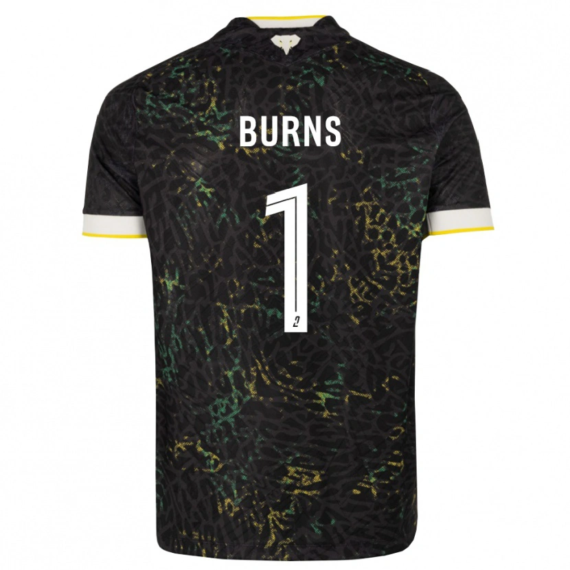 Danxen Dames Emily Burns #1 Zwart Wit Geel Uitshirt Uittenue 2026/27 T-Shirt