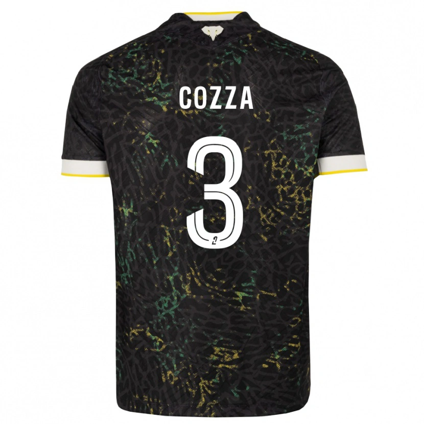 Danxen Dames Nicolas Cozza #3 Zwart Wit Geel Uitshirt Uittenue 2026/27 T-Shirt