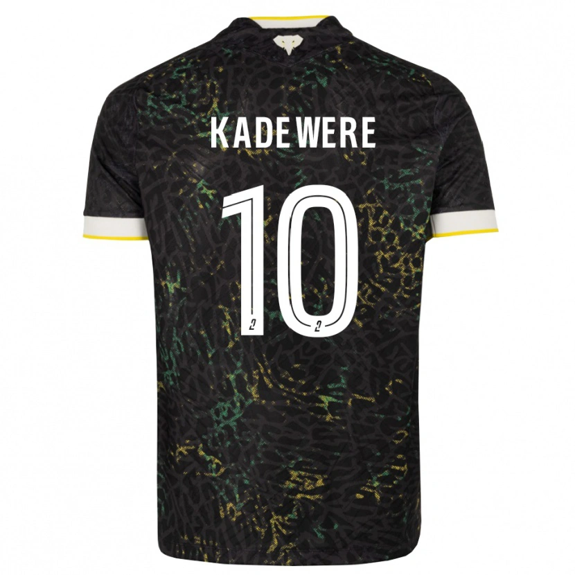 Danxen Dames Tino Kadewere #10 Zwart Wit Geel Uitshirt Uittenue 2026/27 T-Shirt
