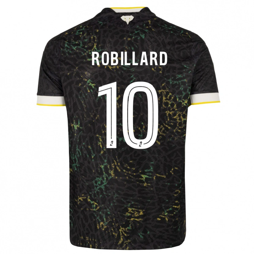 Danxen Dames Camille Robillard #10 Zwart Wit Geel Uitshirt Uittenue 2026/27 T-Shirt