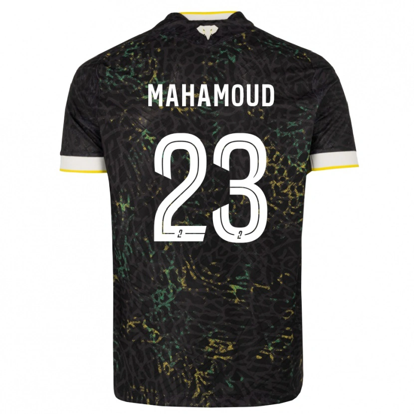 Danxen Dames Adel Mahamoud #23 Zwart Wit Geel Uitshirt Uittenue 2026/27 T-Shirt