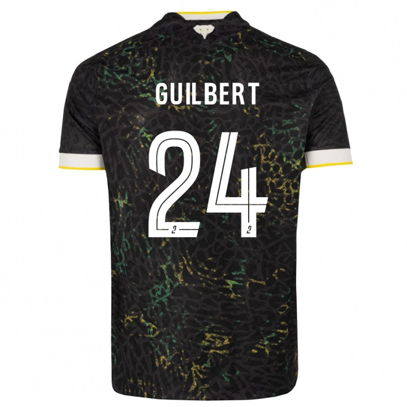 Danxen Dames Frédéric Guilbert #24 Zwart Wit Geel Uitshirt Uittenue 2026/27 T-Shirt