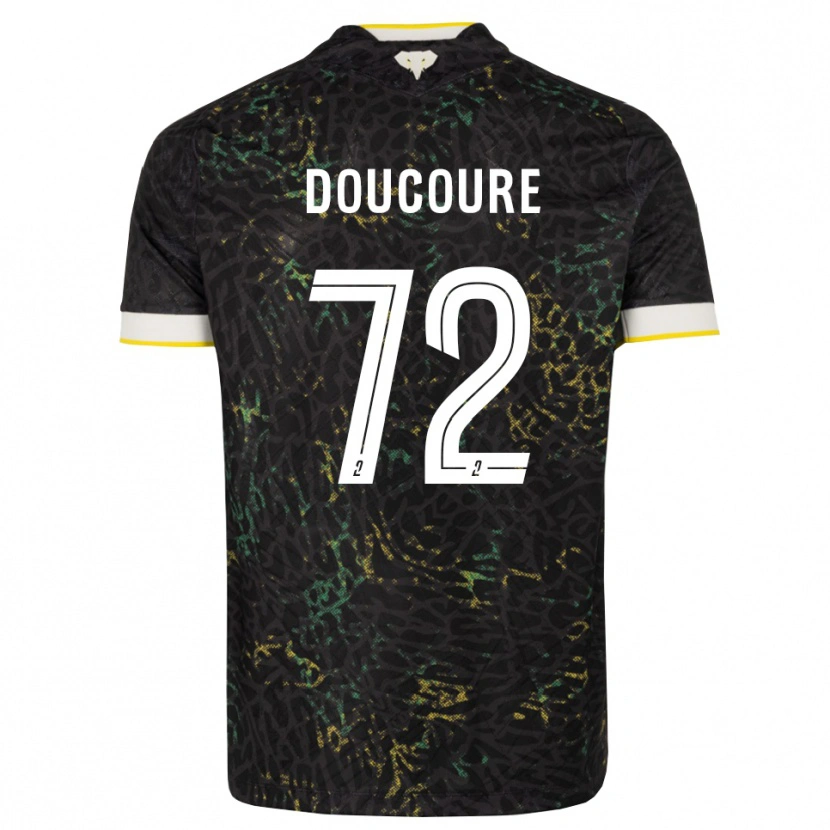 Danxen Dames Sékou Doucouré #72 Zwart Wit Geel Uitshirt Uittenue 2026/27 T-Shirt