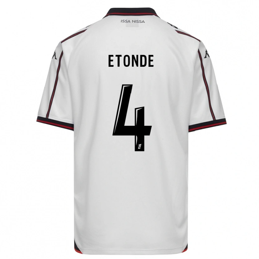 Danxen Dames Emeric Etonde #4 Zwart Wit Uitshirt Uittenue 2026/27 T-Shirt
