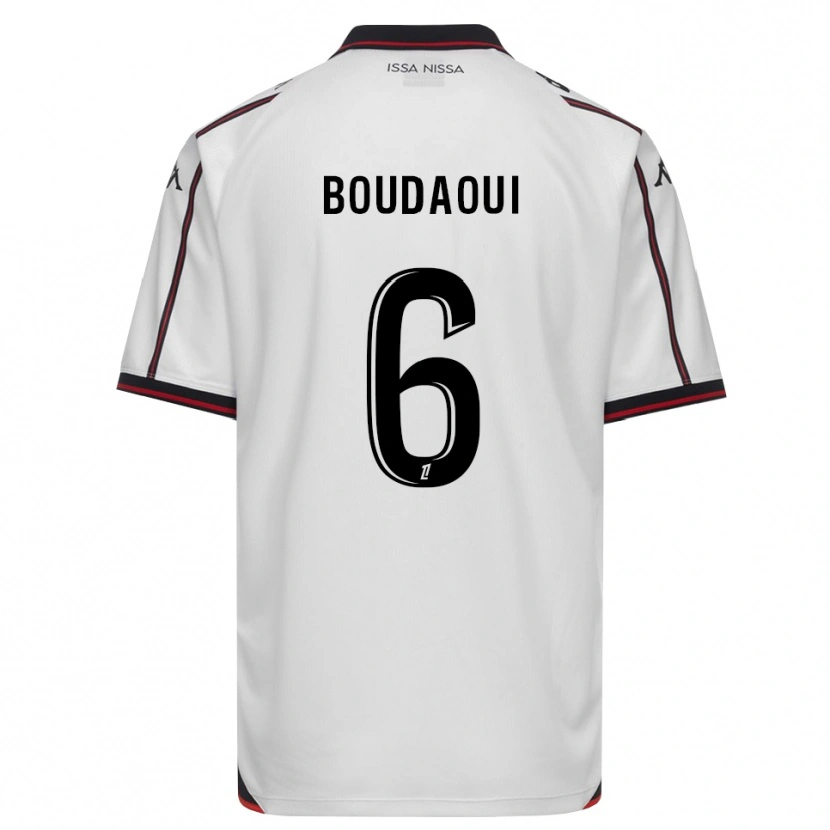 Danxen Dames Hicham Boudaoui #6 Zwart Wit Uitshirt Uittenue 2026/27 T-Shirt
