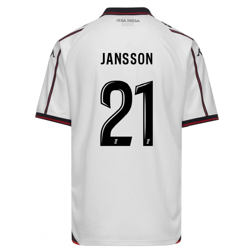 Danxen Dames Isak Jansson #21 Zwart Wit Uitshirt Uittenue 2026/27 T-Shirt