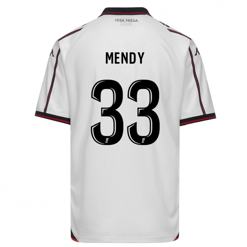 Danxen Dames Antoine Mendy #33 Zwart Wit Uitshirt Uittenue 2026/27 T-Shirt