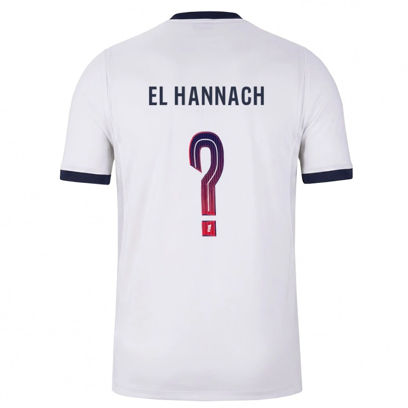 Danxen Dames Younes El Hannach #0 Wit Zwart Rood Uitshirt Uittenue 2026/27 T-Shirt