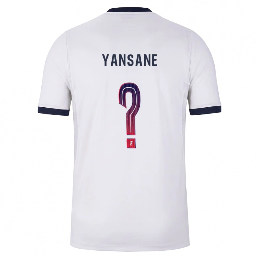 Danxen Dames Sekou Yansane #0 Wit Zwart Rood Uitshirt Uittenue 2026/27 T-Shirt