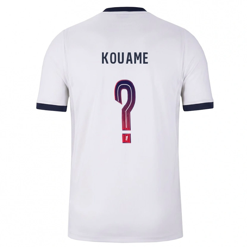 Danxen Dames Kelly Kouame #0 Wit Zwart Rood Uitshirt Uittenue 2026/27 T-Shirt