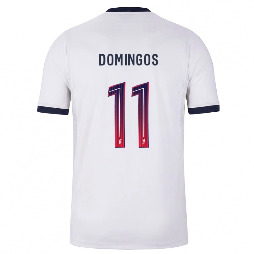 Danxen Dames Fabio Domingos #11 Wit Zwart Rood Uitshirt Uittenue 2026/27 T-Shirt